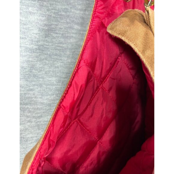 Carhartt Mens R38 Brown‎ Duck Insulated Bib Overalls 36x32 Workwear - Picture 7 of 9